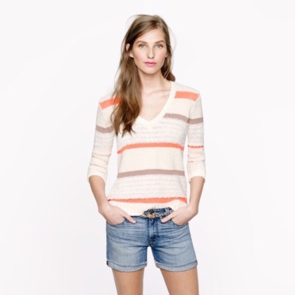 J. Crew Collection Texture Striped Sweater